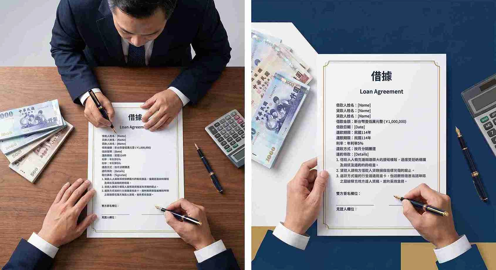 5 種最常見的借據範本