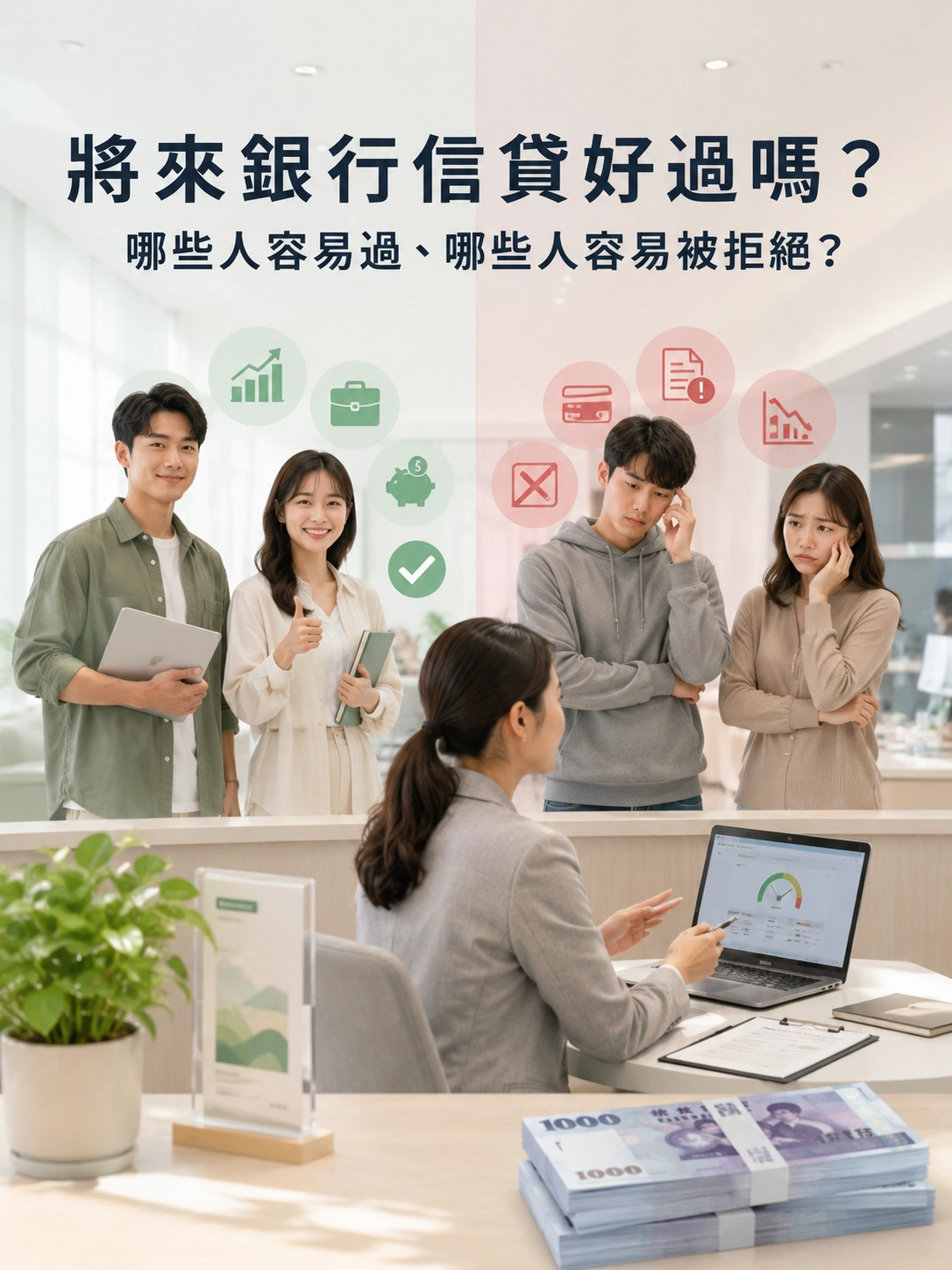 將來銀行信貸好過嗎?哪些人容易過、哪些人容易被拒絕?