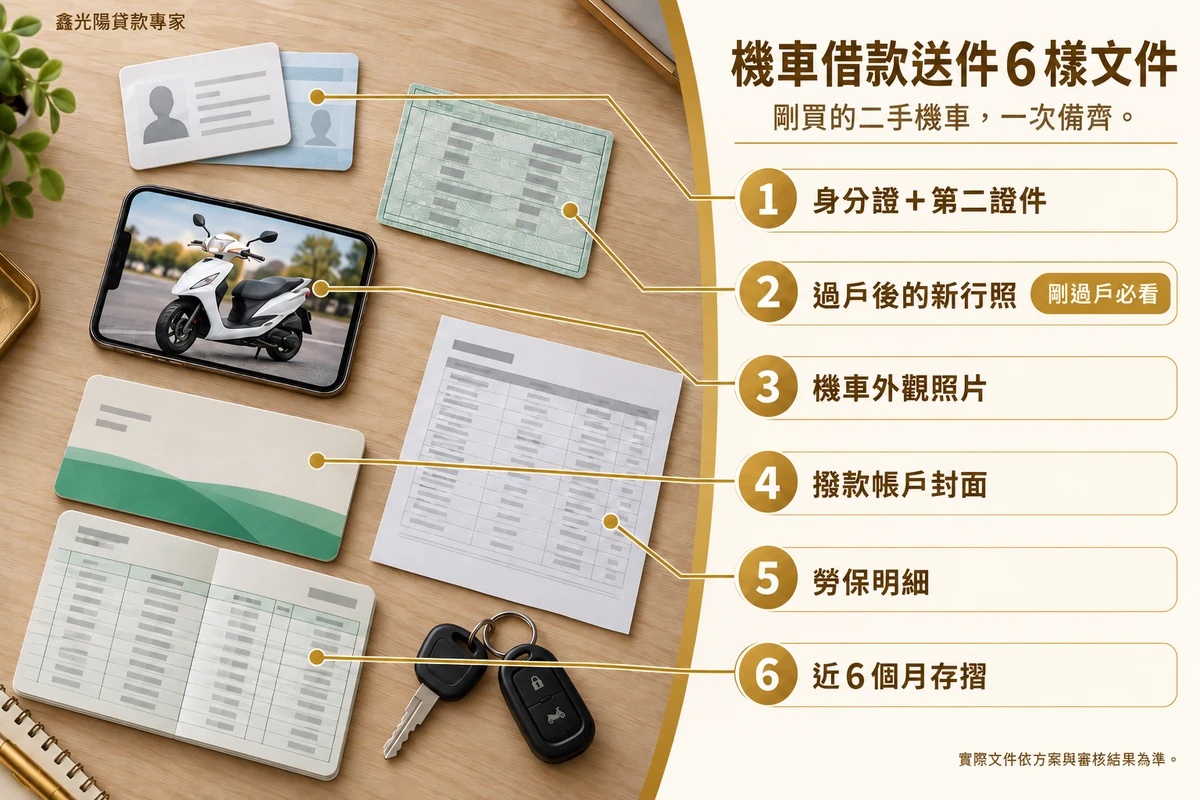 機車借款送件6樣文件